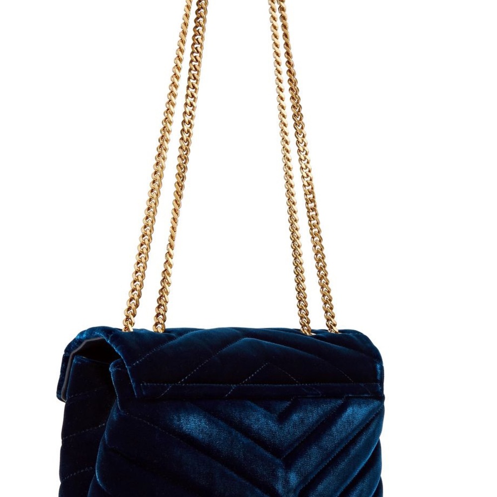 🚫⛔️SOLD🚫SAINT LAURENT Loulou quilted velvet bag - Picture 10 of 14